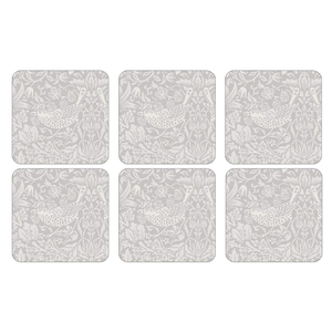 Pimpernel Coasters Pure Morris Strawberry Thief Set of 6