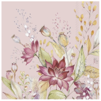 Napkin Lunch Paper Autumn Meadow Pink