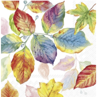 Napkin Lunch Paper Colourful Leaves