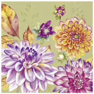 IHR Napkin Lunch Paper Dahlina Green
