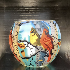 Benaya Handcrafted Art Decor Light Glass Cardinals