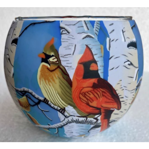 Benaya Handcrafted Art Decor Light Glass Cardinals