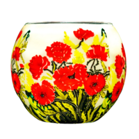 Light Glass Classic Poppies