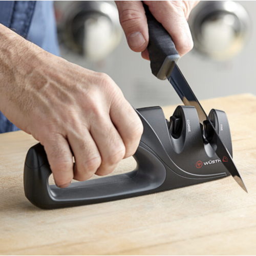 Wusthof WUSTHOF Knife Sharpener 2 Stage Black Handle