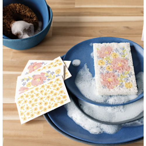 Now Designs Full Bloom Pop-Up Sponges Yellow Flowers