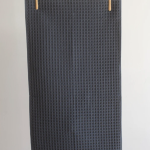 Linenway Tea Towel Waffle Jacki Dark Grey