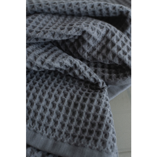 Linenway Tea Towel Waffle Jacki Dark Grey