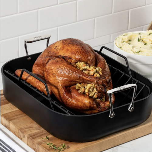 All Clad HA1 Grey Roaster Non Stick 25 lb Turkey
