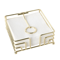 Napkin Holder Gold Cocktail Size