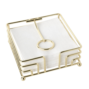 IHR Napkin Holder Gold Cocktail Size