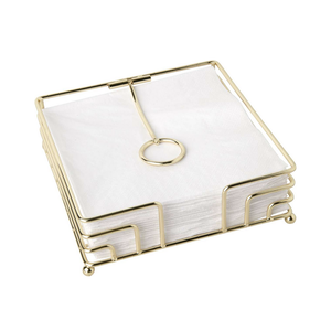 IHR Napkin Holder Gold Lunch Size