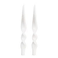 Denise Twist Candles Set of 2 White