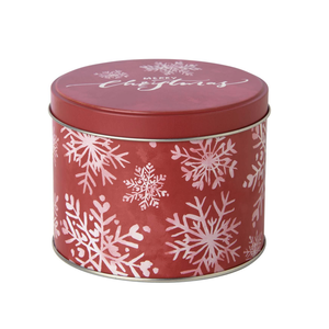 IHR Tin Round Christmas Red IHR Tin Round Christmas Red