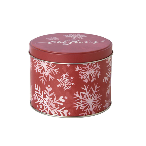 IHR Tin Round Christmas Red IHR Tin Round Christmas Red