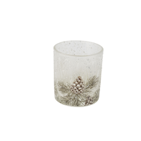 Tealight Holder Frosted Pinecone