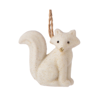 Ornament White and Gold Fox