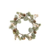 Candle Ring Large Champagne and Gold Berries