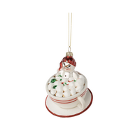 Ornament with Hot Chocolate and Snowman