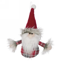 Ornament Santa in Plaid