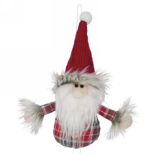 Ornament Santa in Plaid Ornament Santa in Plaid