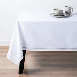 Harman Hemstitch Tablecloth 52x70 White