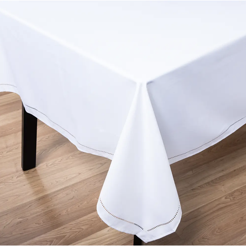Harman Hemstitch Tablecloth 60x90 White