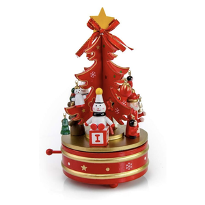 Red Musical Tree with Ornaments