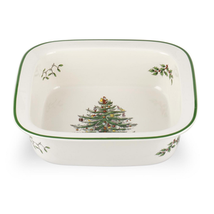 Spode Christmas Tree Square Dish Baker Rimmed Spode Christmas Tree Square Dish Baker Rimmed