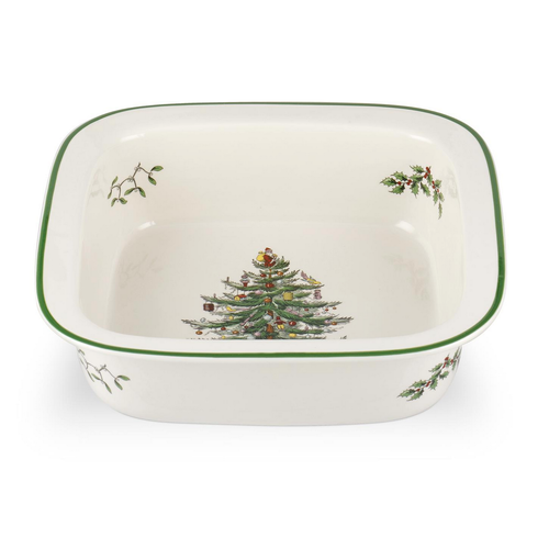 Spode Christmas Tree Square Dish Baker Rimmed Spode Christmas Tree Square Dish Baker Rimmed