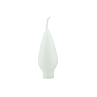 Drop Shaped Candle Mini White