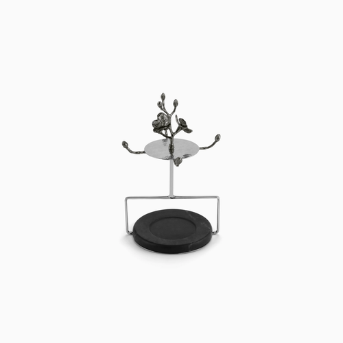 Michael Aram Black Orchid Demitasse Set and Stand