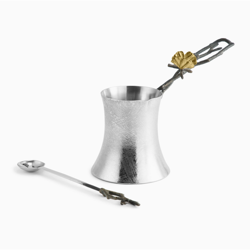 Michael Aram Butterfly Ginkgo Medium Coffee Pot with Spoon