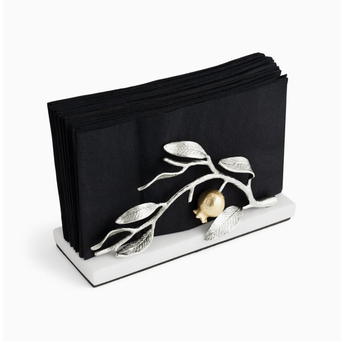 Michael Aram Pomegranate Silver and Gold Vertical Napkin Holder Michael Aram Pomegranate Silver and Gold Vertical Napkin Holder