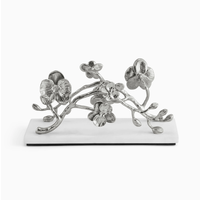 White Orchid Vertical Napkin Holder