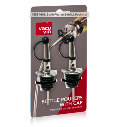 Vacuvin Bottle Pourer with Cap Set of 2