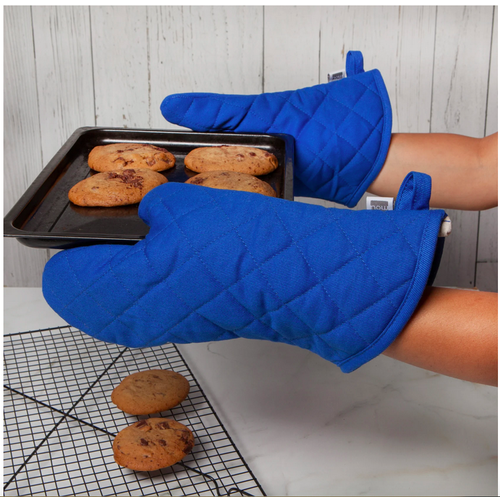 Now Designs Oven Mitt Set Royal Blue