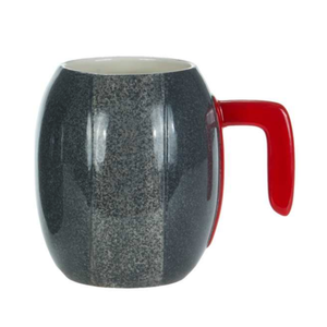 Christmas Tradition Mug Curling Rock Red