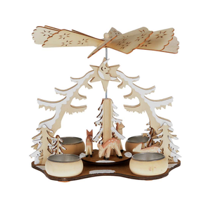 Christmas Tradition Rotary Candle with Deers and Trees Christmas Tradition Rotary Candle with Deers and Trees