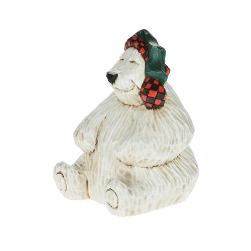 Cottage Carvings Carved Sitting Polar Bear Cottage Carvings Carved Sitting Polar Bear