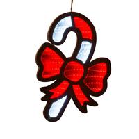 Hanging Candy Cane Infinity Light