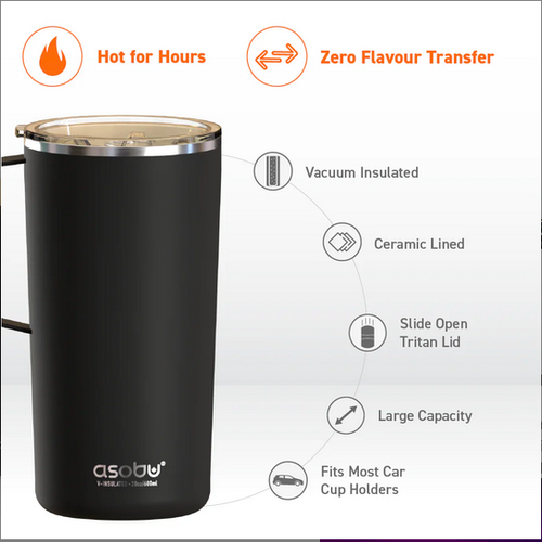 Asobu Tower Mug Black
