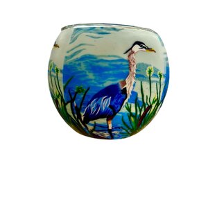 Benaya Handcrafted Art Decor Light Glass Great Blue Heron