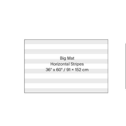 Chilewich Big Mat Breton Stripe Shag Candy