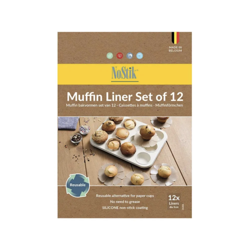 NoStik NoStik Silicone Muffin Liner Set of 12