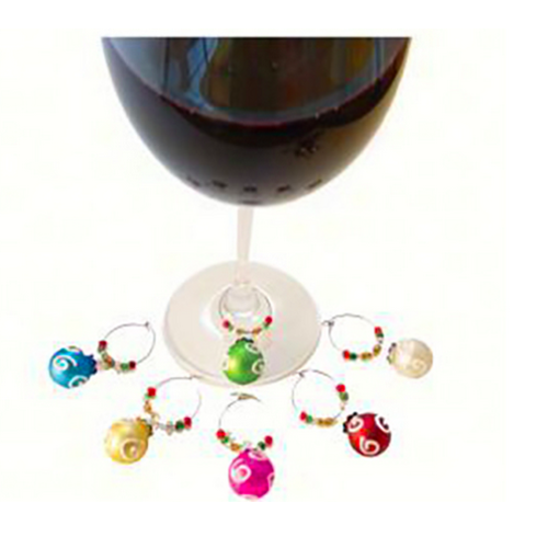 GIFT ESSENTIALS Wine Charms Ornaments Set of 6 GIFT ESSENTIALS Wine Charms Ornaments Set of 6