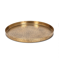 Medium Hammered Tray Gold