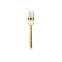 Cake Fork Hammered Gold