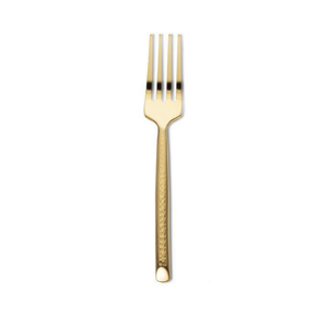 Abbott Cake Fork Hammered Gold