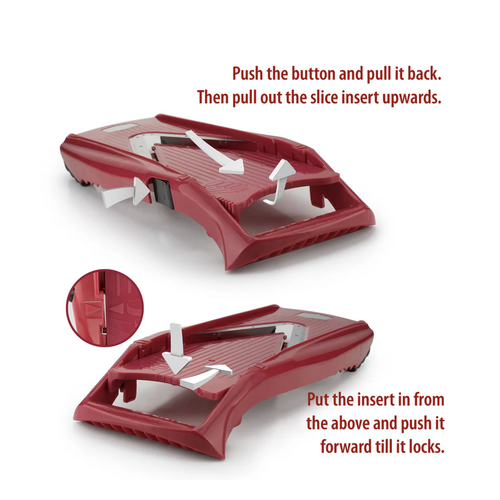 Borner V-Power Slicer Set BORNER Red Made in Germany