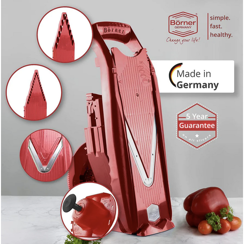 Borner V-Power Slicer Set BORNER Red Made in Germany